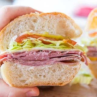 Salami & Cheese Sandwich