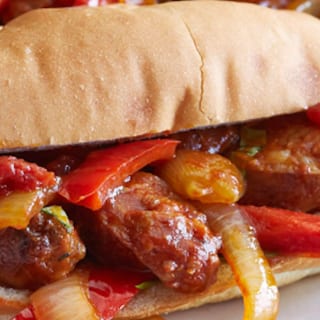 Sausage & Peppers Hot Sandwich